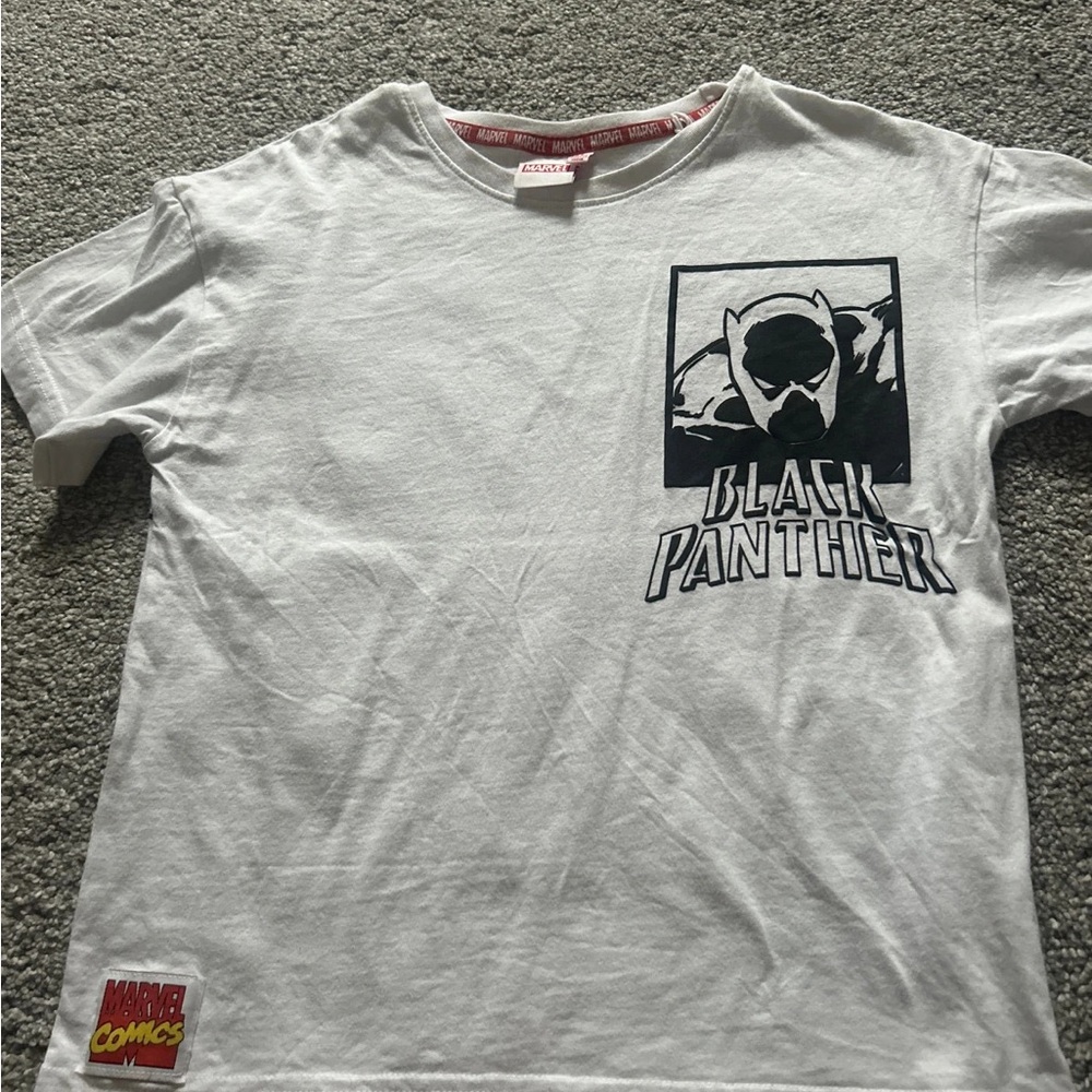 Black Panther Kids T-Shirt - White